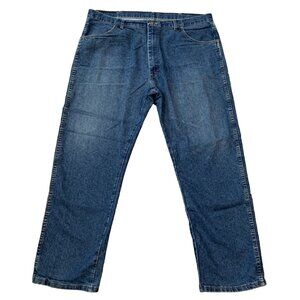 Wrangler Mens Authentic Jeans Sz 42X30 Premium Quality Denim Loose Straight Leg